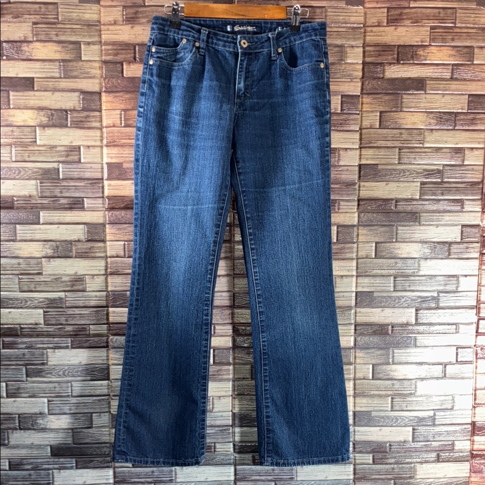 Vintage Women's Salt Works Med High Rise Blue Boot Cut Jeans Size 8